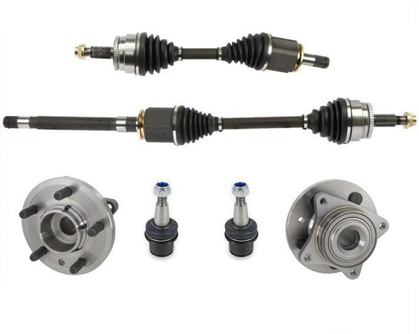 100% New Front CV Shaft Axles With Hub & Bearings for Land Rover LR3 05-09