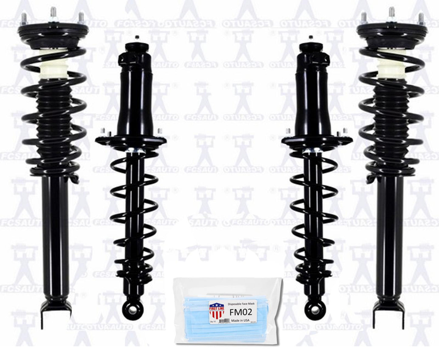 Front & Rear Monotube Performance Upgrade Coil Spring Strut For 04-08 Mazda RX8