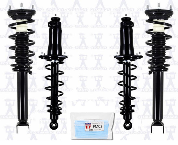 Puntal de resorte helicoidal mejorado de rendimiento monotubo delantero y trasero para Mazda RX8 04-08