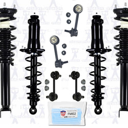 Front & Rear Monotube Performance Strut Assembly & Links For 2004-2008 Mazda RX8