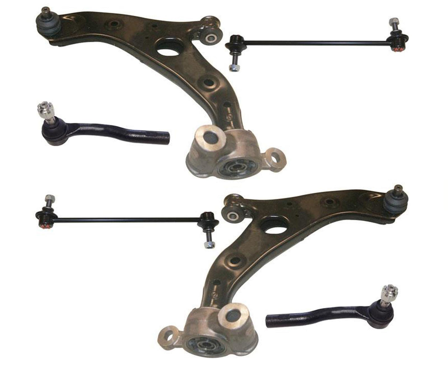 Front Lower Control Arms Tie Rods Sway Bar Links for Mazda 6 6pc 2014-2017