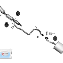 Para 06-11 Yaris 1.5L Hatchback convertidor catalítico doble tubo de escape silenciador