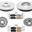 F & R Brake Disc Rotors Brake Pads with Hardware for 2015-2021 KIA Sedona