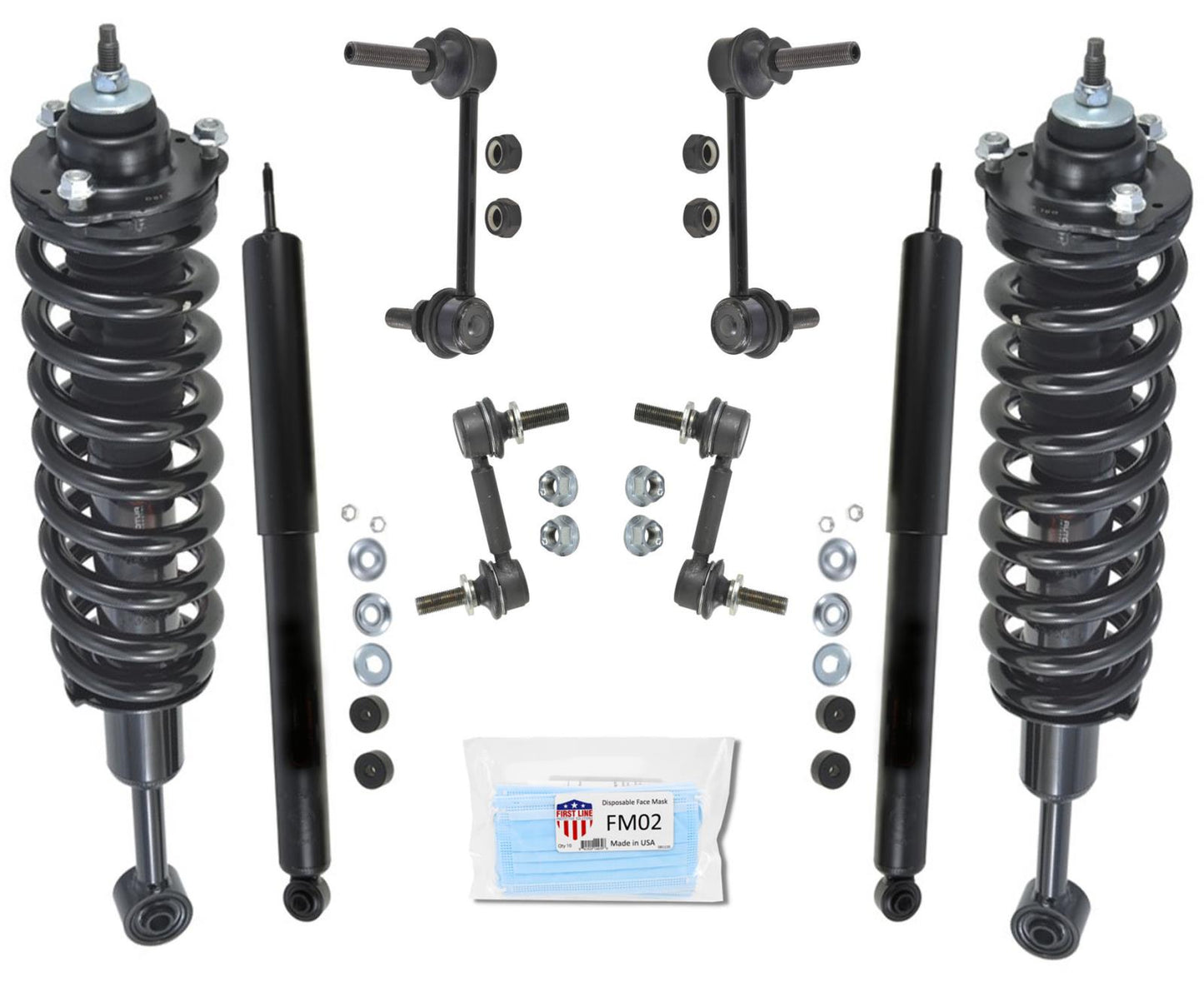 Frt Coil Spring Struts & Rear Shocks for Toyota Tacoma All Wheel Drive 2005-2015