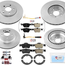 Rotors & Brake Pads for Mercedes Benz E350 4 Matic 06-09 All Wheel Drive 10pc