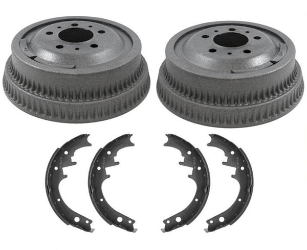 New Standard Size Dana35 10x1.75in Rear Drums 3Pc Kit Fits 84-89 Jeep Cherokee