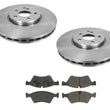 Front Brake Rotors & Ceramic Brake Pads 07-09 for Mercedes-Benz E500 4MATIC