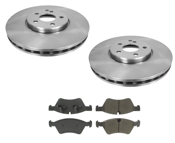 Front Brake Rotors & Ceramic Brake Pads 07-09 for Mercedes-Benz E500 4MATIC