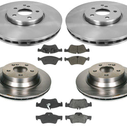 Disc Brake Rotors & Ceramic Pads for Mercedes-Benz E550 2007-2009 4Matic AWD