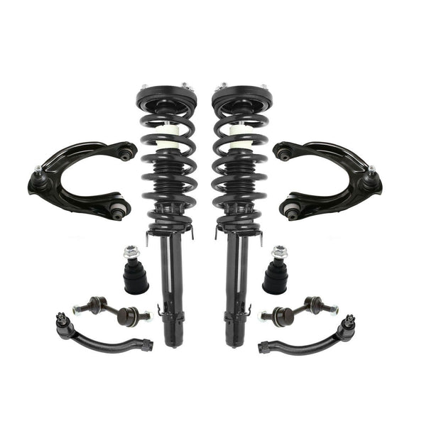 Front Struts Upper Arms Ball Joints Tie Rods Fits TL Front Wheel Drive 09-14