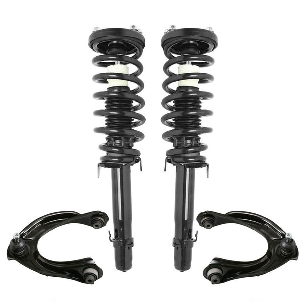 Front Complete Struts & Upper Control Arms W/ Ball Joints For Acura TL 09-14