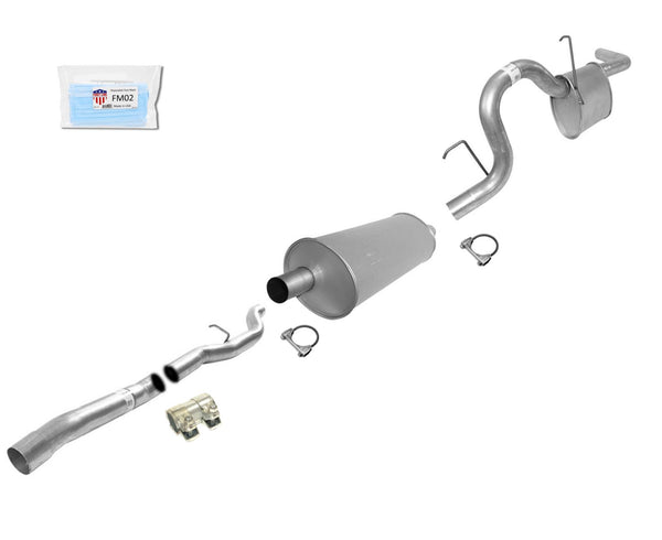 For 2011 RAM Dakota 3.7L 4.7L High Flow / Output Muffler Exhaust Pipe System