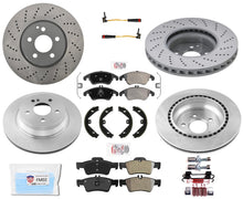 Front & Rear Brake Disc Rotors Pads for 10-16 Mercedes E350 WITH sport package