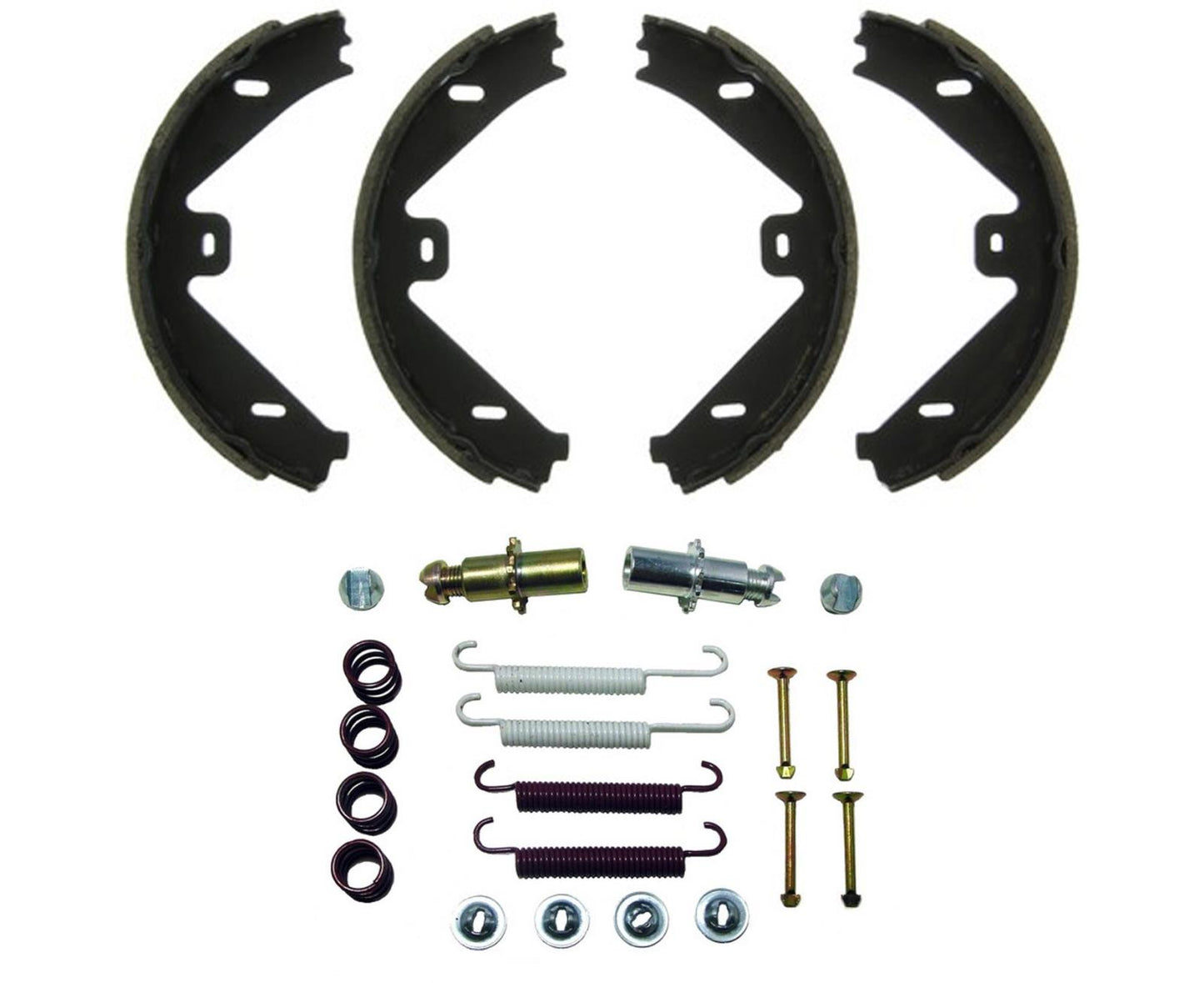 Parking-Emergency Brake Shoe Set with Springs for 7.0" Mercedes Benz REF 969