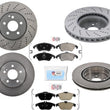 Pastillas de rotores de disco de freno para Mercedes E350 10-14 2 puertas 4Matic CON paquete deportivo