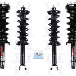 Puntales de resorte helicoidales completos delanteros traseros para tracción delantera 09-14 Acura TL 3.5