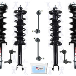 8 puntales de resorte helicoidales completos Frt Rr para tracción en todas las ruedas 09-14 Acura TL 3.7 SH