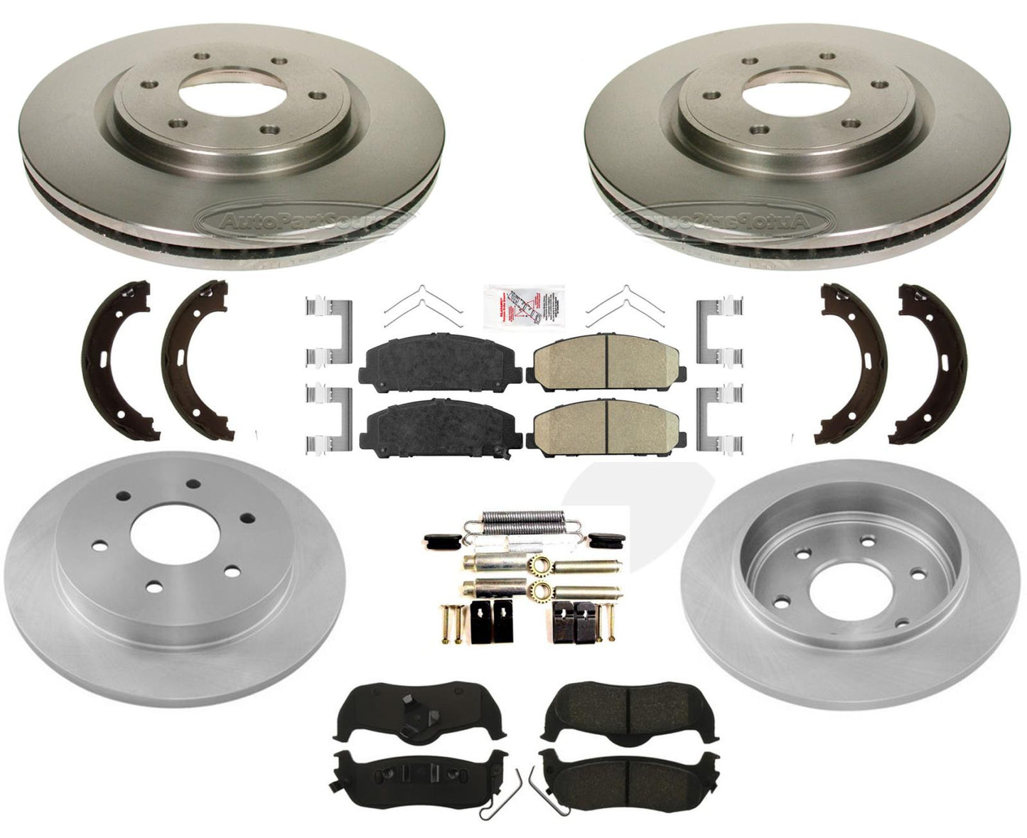 Rotors & Brake Pads for Infiniti QX56 11-13 & Nissan Armada 12-15 Titan 11-15