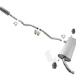 Exhaust System Pipes Muffler for Ford Fusion 13-16 Front Wheel Drive 2.0L Turbo