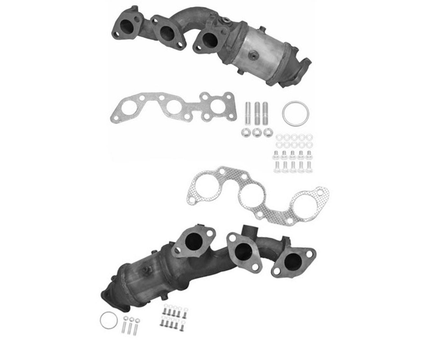 Se adapta al convertidor catalítico del colector delantero de 3,3 L Nissan Frontier 2002-2004 con juntas