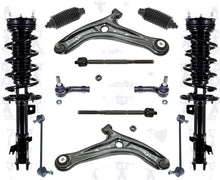 Puntales delanteros completos, brazos de control inferiores, varillas de amarre, enlaces para Ford Fiesta 11-2015