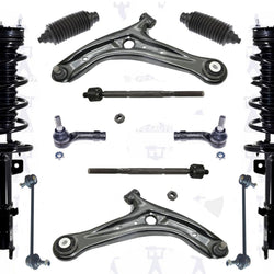 Puntales delanteros completos, brazos de control inferiores, varillas de amarre, enlaces para Ford Fiesta 11-2015