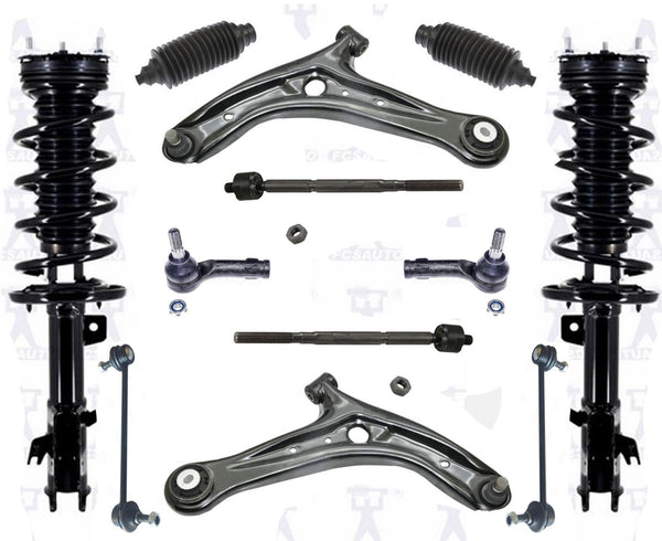 Puntales delanteros completos, brazos de control inferiores, varillas de amarre, enlaces para Ford Fiesta 11-2015