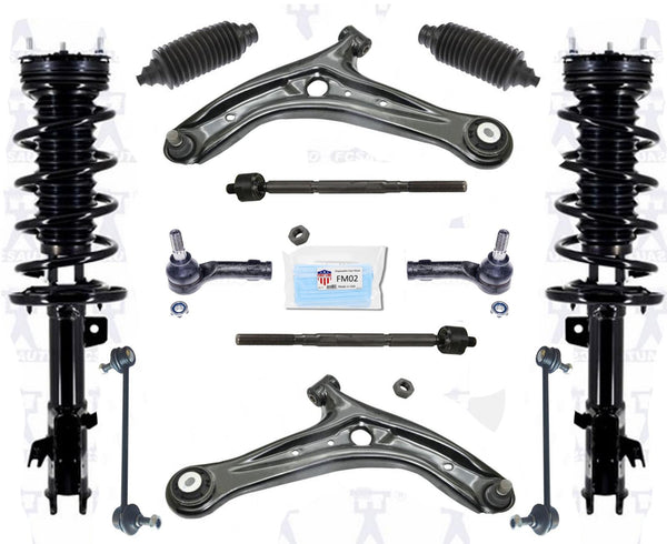 Puntales delanteros completos, brazos de control inferiores, varillas de amarre, enlaces para Ford Fiesta 11-2015