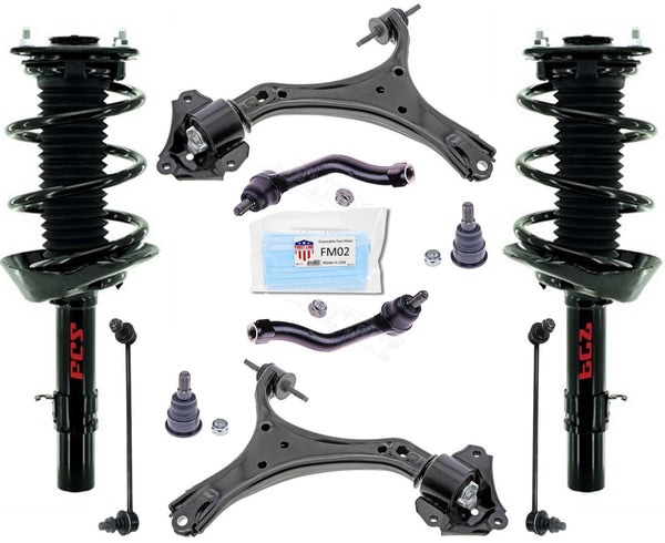 Enlaces de varillas de acoplamiento de brazos de control de puntales delanteros para transmisión manual Accord 13-2017