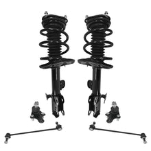 Front Coil Spring Struts Ball Joints Sway Bar for Toyota Rav4 06-12 3.5L V6 6pc