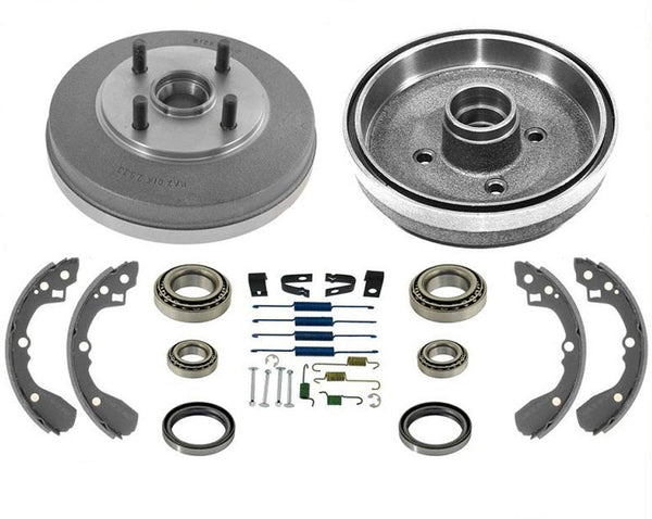 Braking Brake Drums Shoes Springs Bearings For Kia Rio 2003-2005 WITH OUT ABS