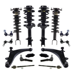Coil Spring Struts Control Arms Ball J Rods Links for 06-14 Subaru Tribeca 16pc