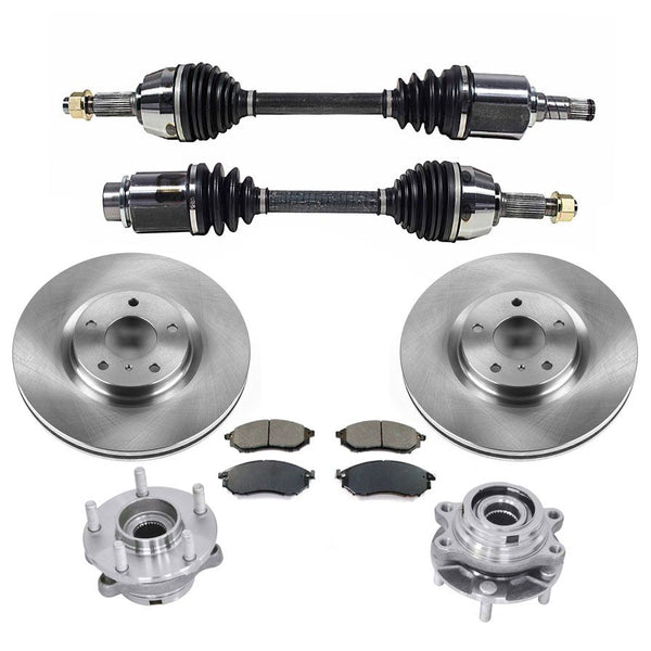 Front Left & Right Cv Axles for Nissan Murano All Wheel Drive 2009-2014