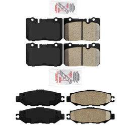 Front & Rear Ceramic Brake Pads for LEXUS LS400 1995-2000
