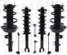 Conjunto completo de puntales de resorte helicoidal F&amp;R de 8 piezas para Honda Accord Hybrid EX-L 2014-2017