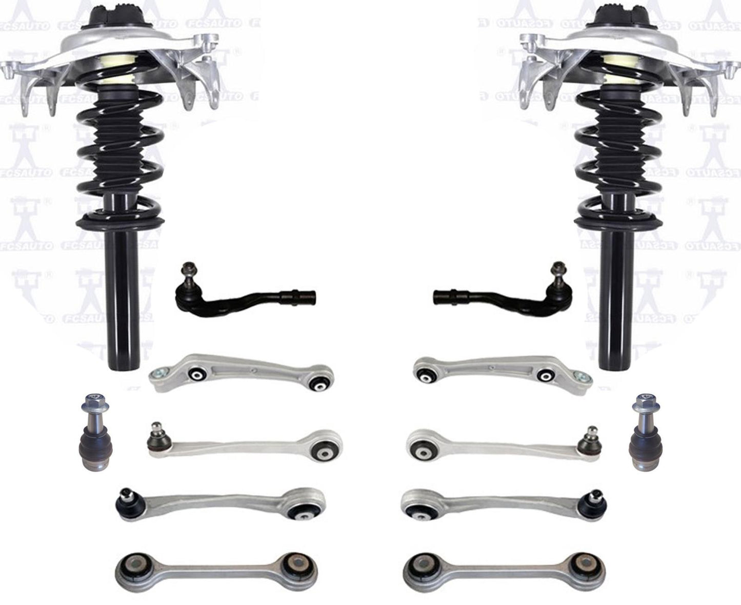 14p Complete Coil Spring Struts Assm for 13-17 Audi Q5 3.0L W Passive Suspension