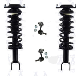 Puntales de resorte helicoidales traseros completos para Subaru Tribeca 2006-2014, 4 piezas