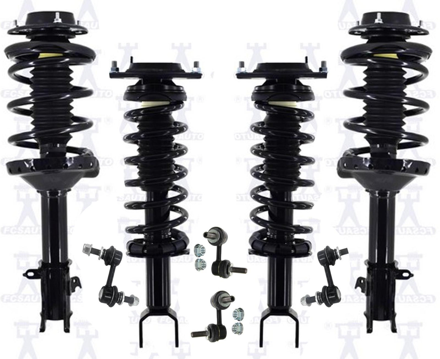 Front & Rear Complete Coil Spring Struts fits For 2006-2014 Subaru Tribeca 8pc