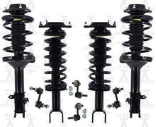 Puntales de resorte helicoidales completos delanteros y traseros para Subaru Tribeca 2006-2014, 8 piezas