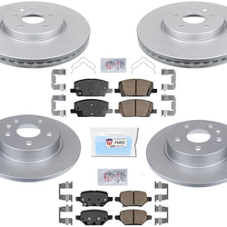 Rotores de freno de disco recubiertos, herrajes para pastillas de freno para Chevrolet Trax 2018-2021