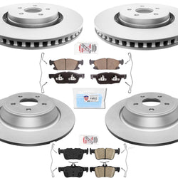 Pastillas de freno de disco recubiertas para tracción total 19-21 Lincoln Nautilus