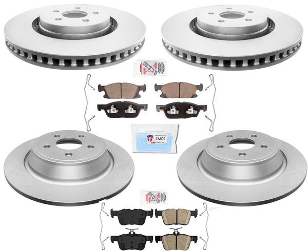Pastillas de freno de disco recubiertas para tracción total 19-21 Lincoln Nautilus