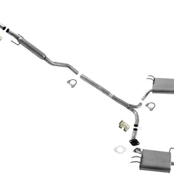 Dual Exhaust System Resonator and Mufflers For Acura TSX 2.4L 2009 2012 2014