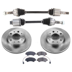 Front Axles Rotors Brake Pads for Ram ProMaster 3.6L 1500 2500 3500 2014-2021