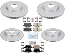 Coated Disc Brake Rotors Brake Pads for 16-21 GM Malibu W/ Manual Parking Brake