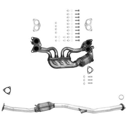 Front and Rear Lower Catalytic Converter for 2011-2016 Subaru Forester 2.5L