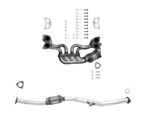 Front and Rear Lower Catalytic Converter for 2011-2016 Subaru Forester 2.5L