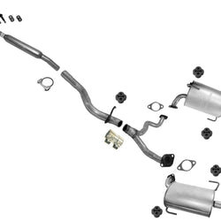 Exhaust System Resonator Pipe Dual Muffler for 2006-2009 Legacy 2.5L Natural Asp