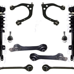 Conjunto de puntales de resorte helicoidal F para Dodge Charger Pursuit de tracción trasera 11-18, 10 piezas