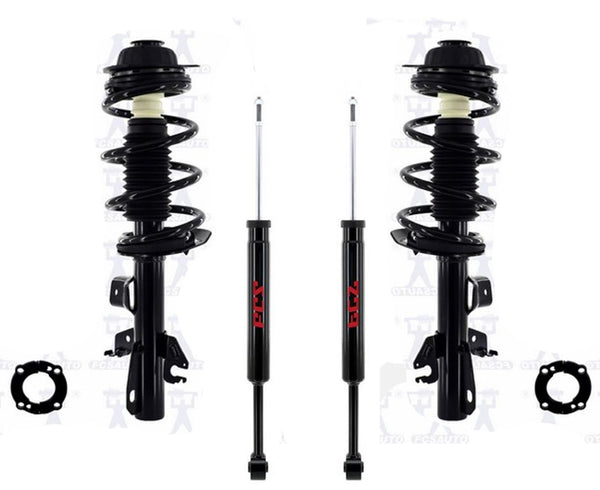 Puntales de resorte delanteros y amortiguadores traseros para Jeep Cherokee 14-2018 con tracción total